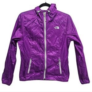 The North‎ Face Purple Cyclone Hoodie Zip Lightweight Windbreaker Jacket Size S
